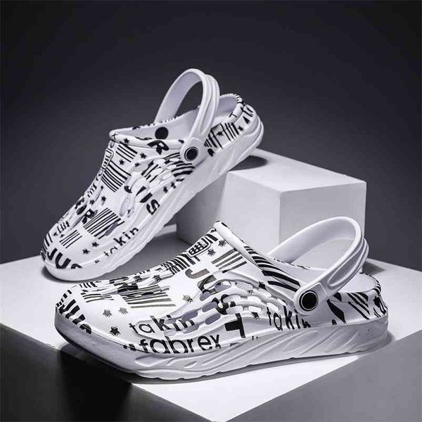 

men sandals hole shoes rubber clogs garden black adulto cholas hombre 210624