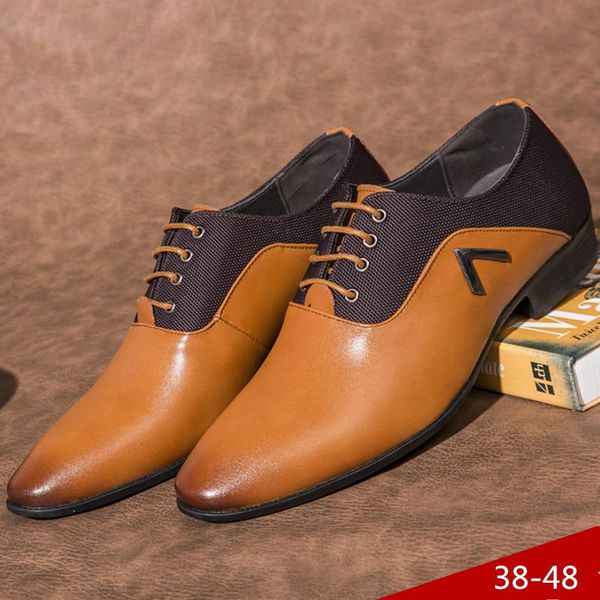 

fashion men's pointed dress shoes 2021 summer oxford zapatos de hombre casual, Black