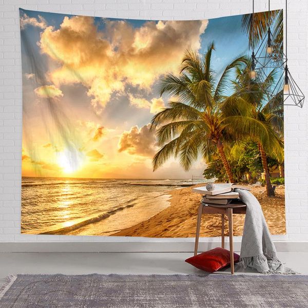 

tapestries tropical beach tapestry northern europe style starry sky hippie bedroom decoration