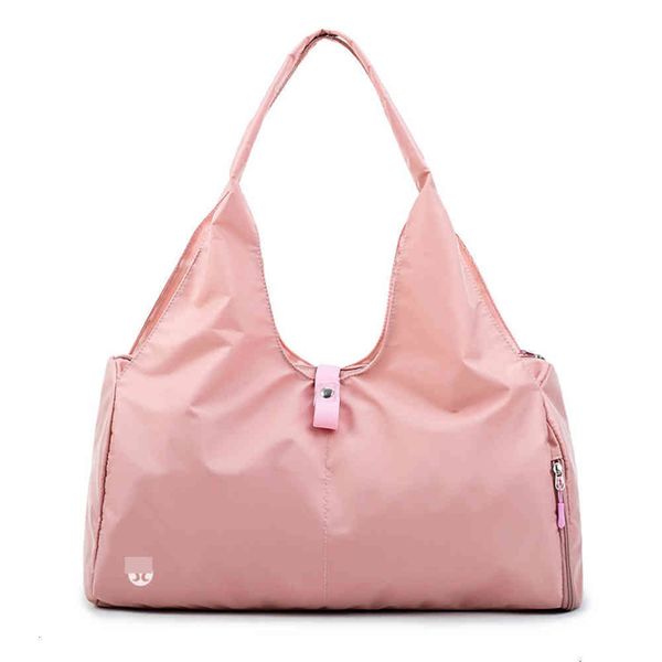 

lululu's same dry wet separation wear-resistant and waterproof large capacity single shoulder oblique span bag women's yoga storag