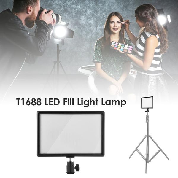 

pography studio lighting lamp t1688 ultra thin led video light panel camera for household pographic decor flash heads