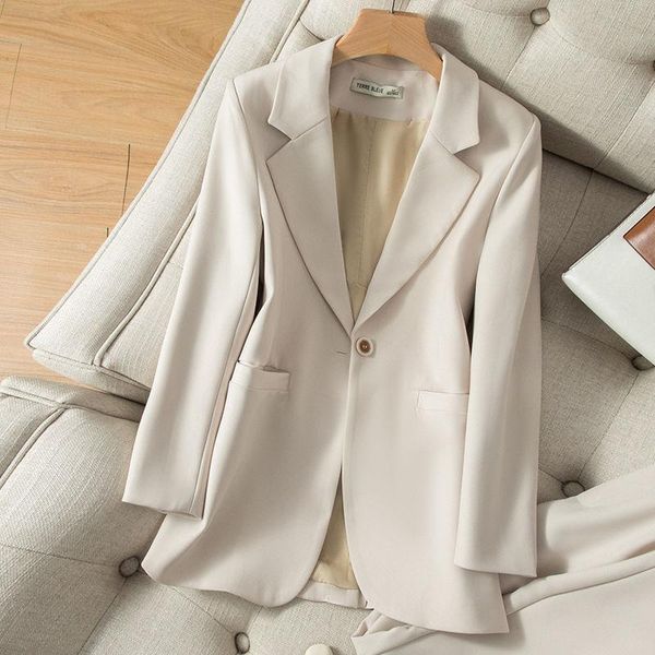 

women's vests 2021 women spring vintage loose waistcoat female chic notched pockets button long sleeve lady casual solid split vest i88, Black;white