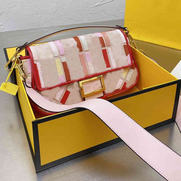 

bag canvas crossbody classic flower baguette bags fashion f letter handbag purse magnetic flap removable shoulder strap handle totes