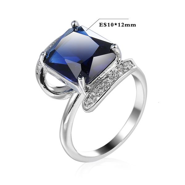 

ring blue zircon jewelry women's bracelet, Slivery;golden
