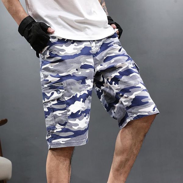 

men's shorts summer straight casual large size, White;black