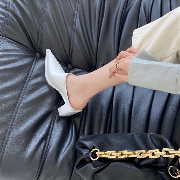 

boots head 2021 heel same slope style square muller fashionable wear flat bottom, Black