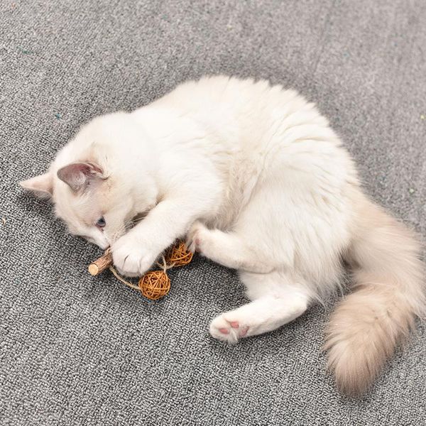 

cat toys mutianyu wind chimes teasing vocal toy molar teeth bite fresh simple creative classical with bell hair removal double balls