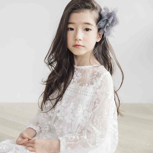 

girl's dresses kids for girls 2021 children's long sleeve lace dress princess party wedding white toddler girl teenage, Red;yellow