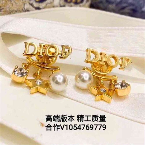 

special offer 2021 luxury designer jewelry earrings new letter female advanced sense net red temperament simple personality, Silver