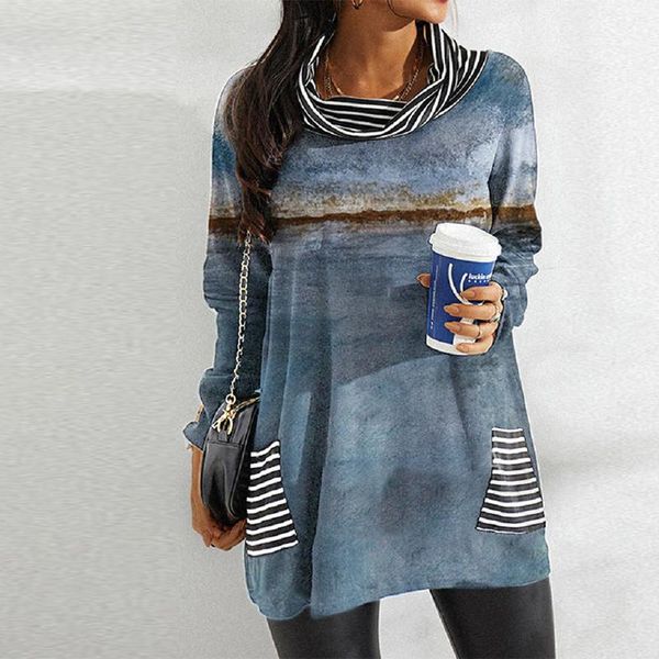 

women's blouses & shirts autumn lady casual loose blouse winter elegant pile collar long sleeve pullover women fashion butterfly patte, White