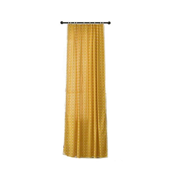 

curtain & drapes kitchen with tassels geometric print home decor panel bedroom hanging shading el country style darkening checkered