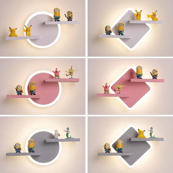 

wall lamp living room background creative round restaurant floor children's bedroom nordic boy cute girl bedside