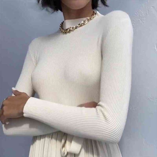 

womens soft winter basic warm pull autumn turtleneck knitting bottoming warm sweaters solid minimalist pullovers, White;black