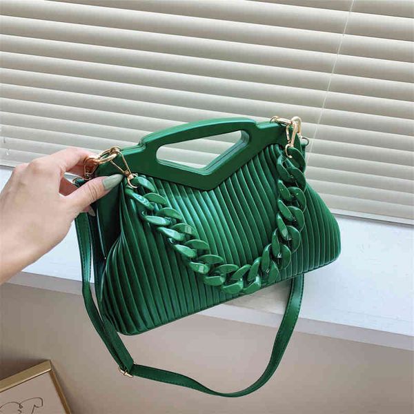 

brand triangle handbag designer pleated shoulder bag for women clutch purses crossbody satchels hobo s