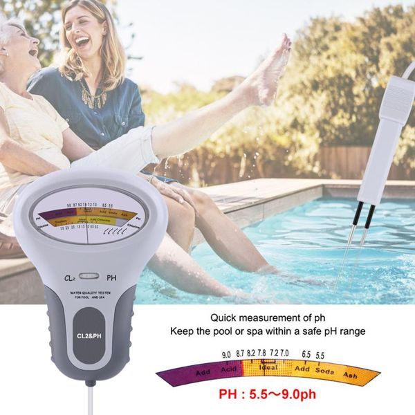 

meters ph cl2 level tester instruments chlorine water quality pool analytical meter for family outdoor swimming accessories