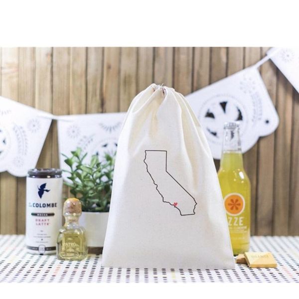 

gift wrap personalized california wedding welcome bags outline favors state bachelorette party bag