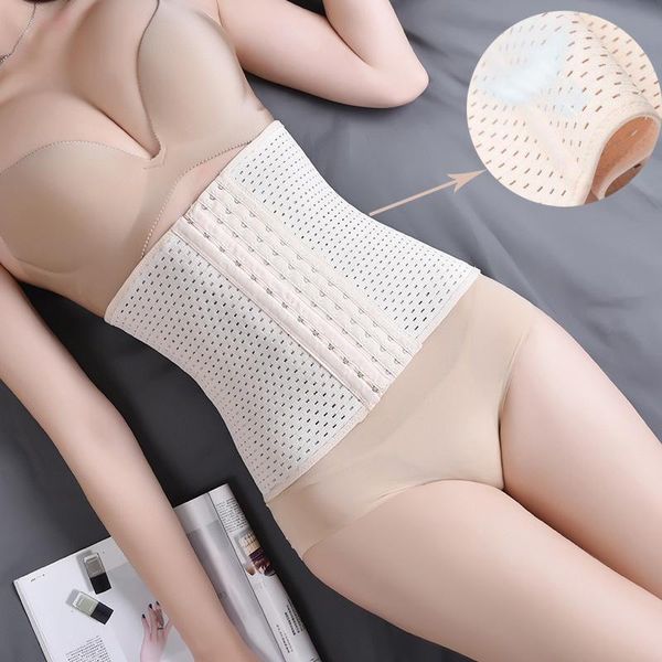 

women's shapers waist trainer body shaper tummy women slimming belt underwear steel boned postpartum band panty fitness corsets modelin, Black;white