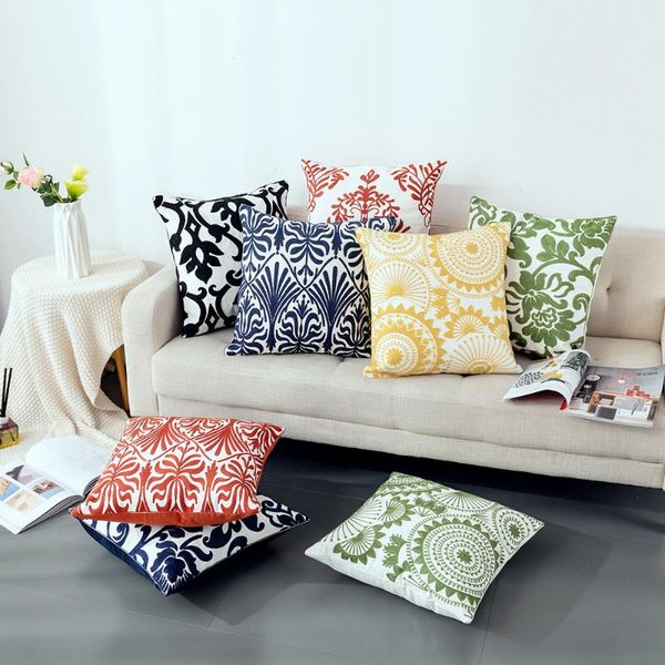 

cushion/decorative pillow luxury fashion embroidery cushion cover classic summer embroidering for sofa livingroom decorative pillowcase