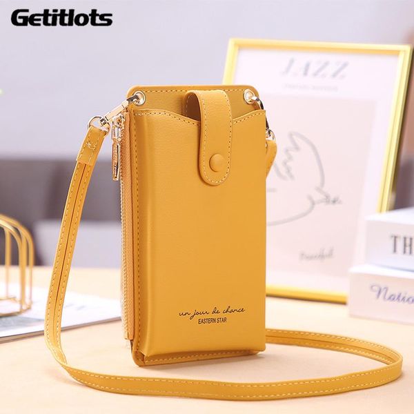 

evening bags ultra-thin women phone bag pocket wallet pu leather female small crossbody shoulder ladies mini zipper messenger purse