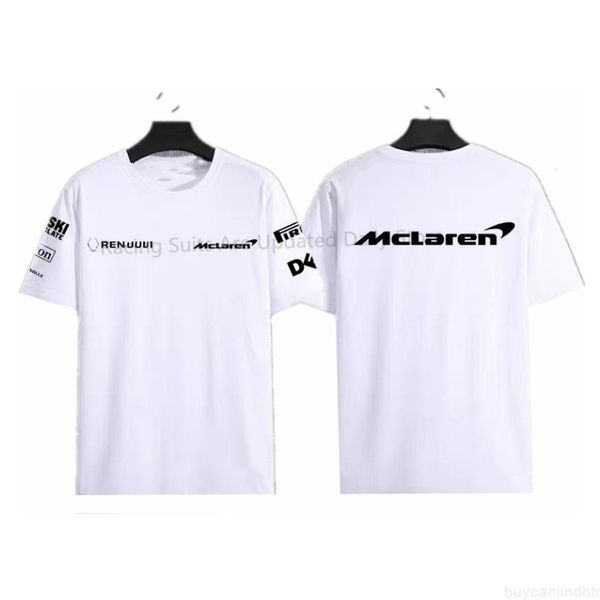 Summer McLaren Tasarım Yarışı Fan Tişörtleri Formül 1 Top F1 Tshirt Harajuku Moda Büyük Boyu Spor Tişörtleri Itbf