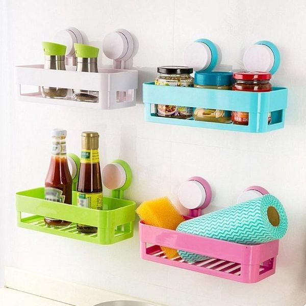 

bathroom storage & organization corner shelf with suction shower rack organizer cup wall basket b7u1