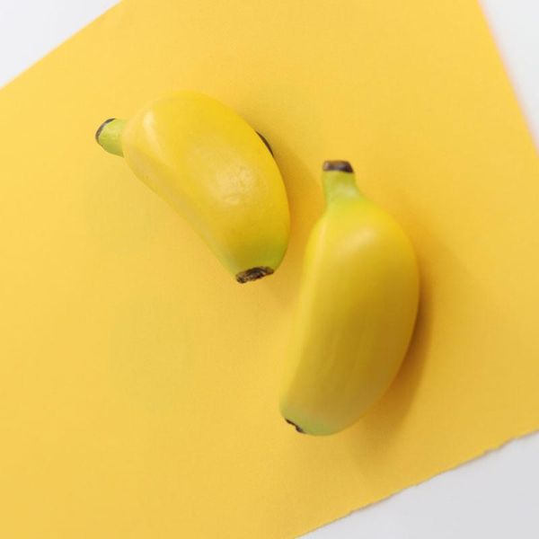 

fridge magnet fruit yellow banana kids like fun cute decoration magnetic sticker paper paste po fixer mini model art crafts magnets