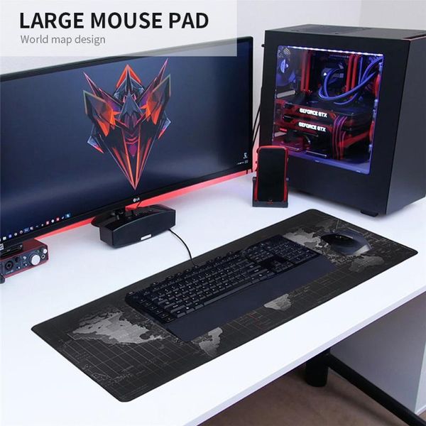 

mouse pads & wrist rests oversized extended waterproof large pad with non-slip keyboard desk mat office gaming 900*400mm