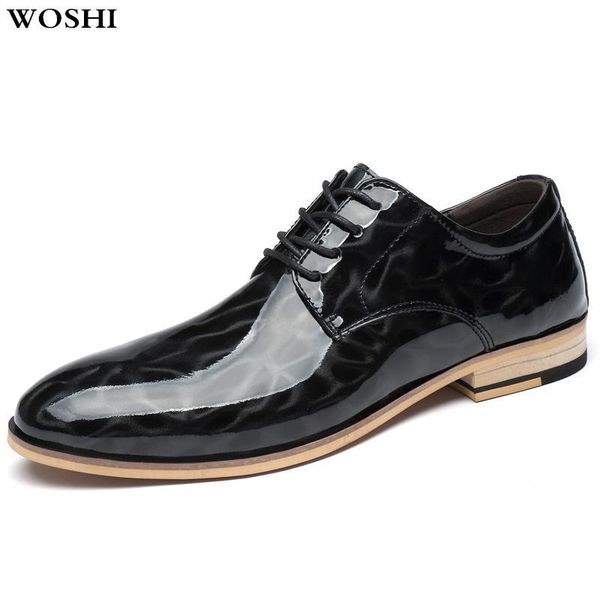

big szie 48 men's genuine leather pointed dress business shoes lace up sewing club wedding party oxfords hombre n5, Black