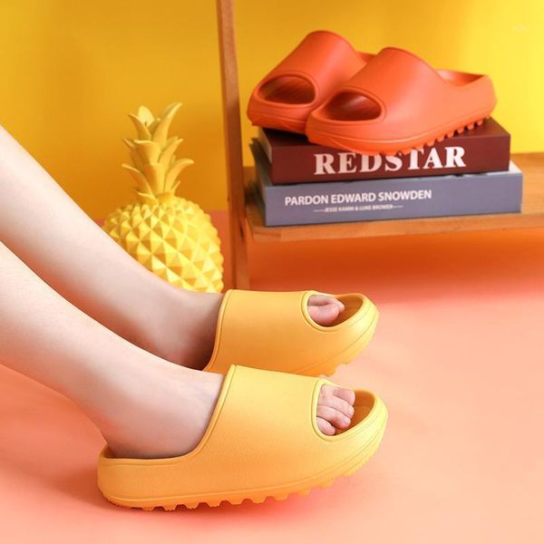 

slippers women summer thick bottom indoor home couples bathroom non-slip soft ins tide to wear cool1, Black