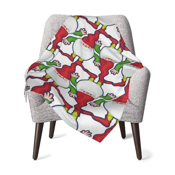

Baby Swaddle Wrap Blanket Funny Gnomes in Long Caps Soft Plush Receiving Baby Blanket Personalized Baby Boy Girl Fleece Quilt