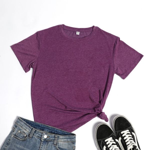 

loose large fashion short sve t-shirt women's color cotton grey t-shirt women's t-shirt autumn 2021, White