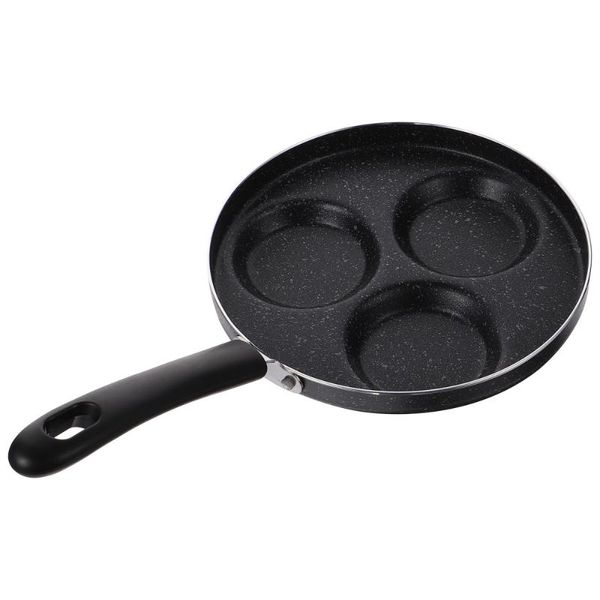 

pans 1pc non-stick egg frying pan divided cooker hamburg for home use