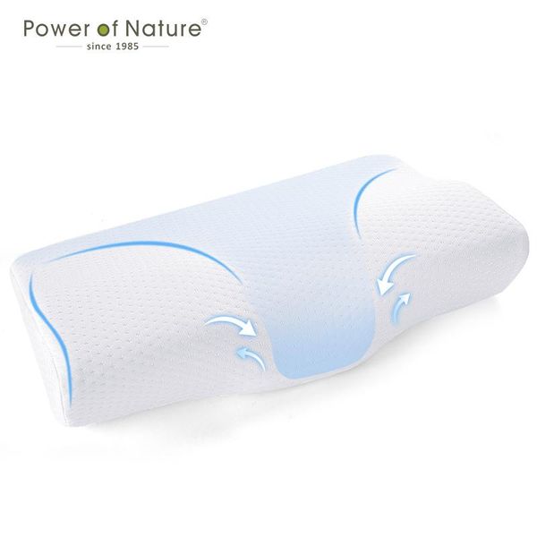 

pillow memory foam bed neck protection slow rebound butterfly shaped contoured orthopedic cervical rehabilitation 50*30cm