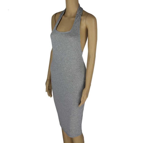 

5726 rucksack hip dress grey sleeveless tight, Black;gray