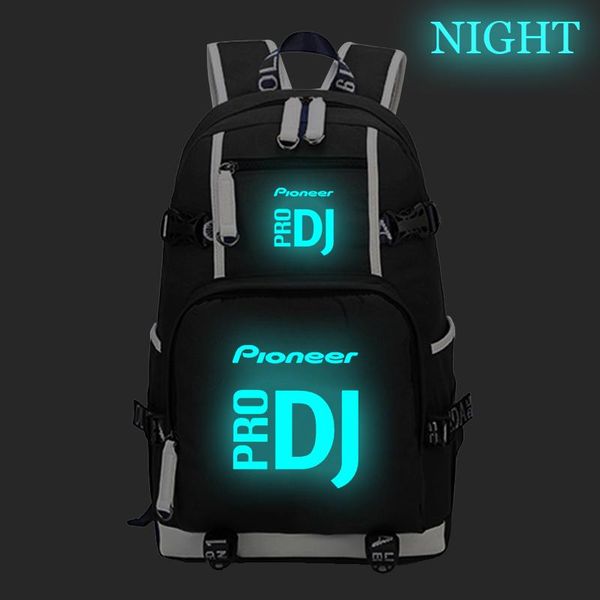 

backpack pioneer pro dj luminous travel rucksack fashion casual teens boys girls daily gift