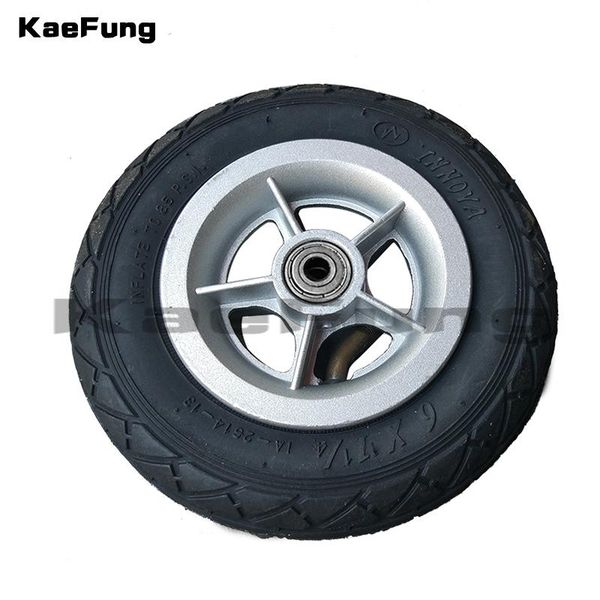 

motorcycle wheels & tires 6x1 1/4 tyre 150mm scooter inflation wheel aluminium plastic hub inner tube electric 6 inch pneumatic tire