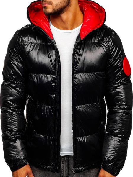 

men's down & parkas zogaa fashion hooded bread cotton jacket, Black