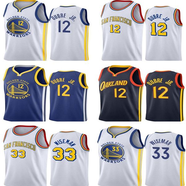 

2021 men women kids youth kelly basketball jersey 12 oubre jr. james 33 wiseman stephen 30 curry jerseys, Black