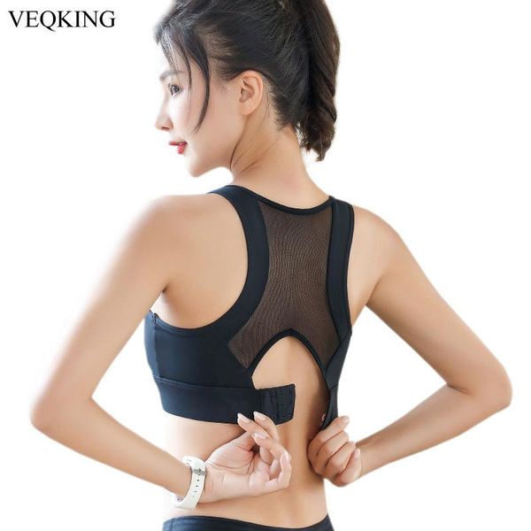 

yoga outfit veqking mesh breathable sports bras,beautiful back workout bra,high impact support push up fitness gym running bra