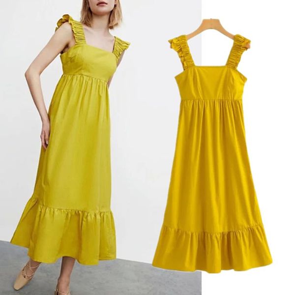 

casual dresses jenny&dave summer dress women england style fashion elegant ruffers tank midi party long vestidos de fiesta noche, Black;gray