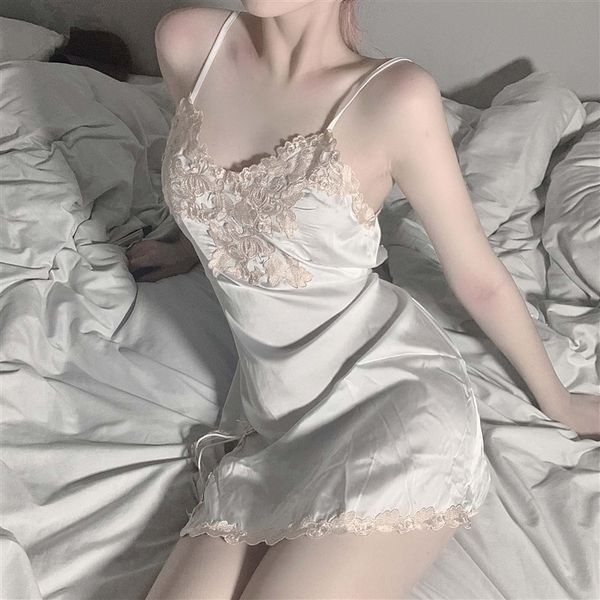 

0xy long night fun lingerie sling underwear pajamaswomen's transparent home underwear suspender fun pajamas nightgown suit 101, Black;red