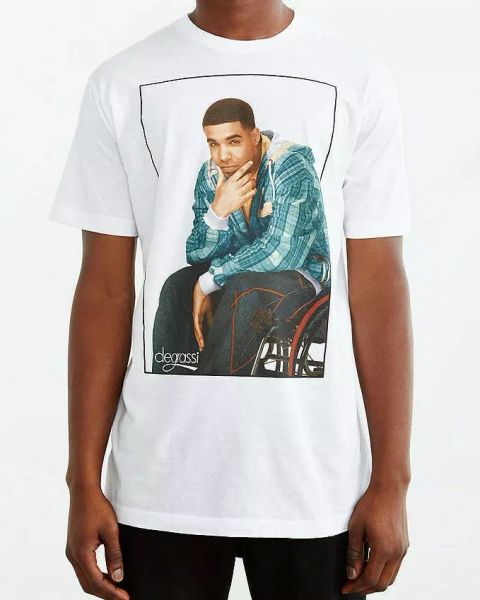 

Degrassi Drizzy DRAKE White T-Shirt NWT Authentic & Official, White;black