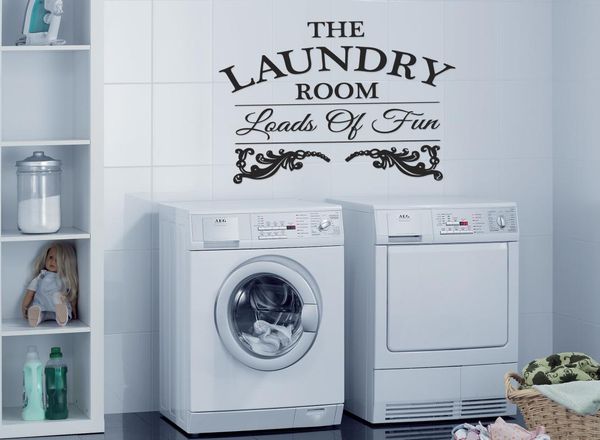 

wall stickers laundry room decoration washing machine door decal mural 13