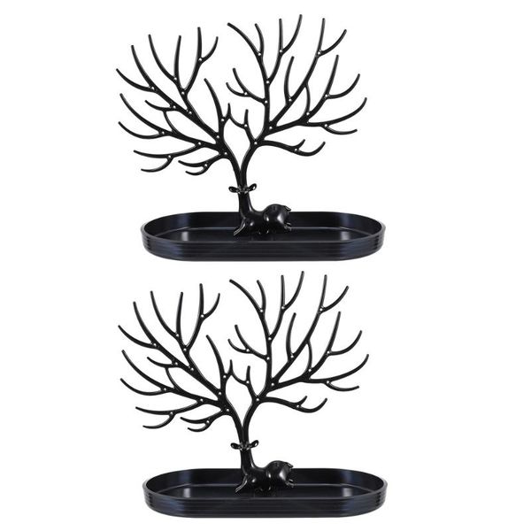 

storage bags 2pcs jewelry rack tree bracelet display stand necklace organizers