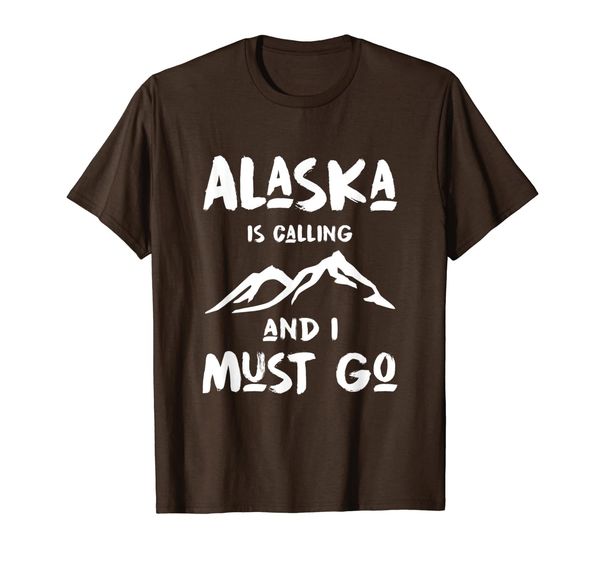 

alaska is calling and i must go shirt, White;black
