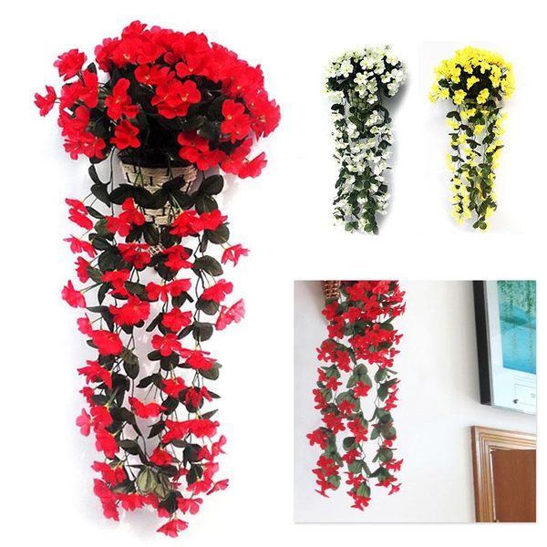 

decorative flowers & wreaths silk cloth flower vine fashion simulation violet orchid beautiful