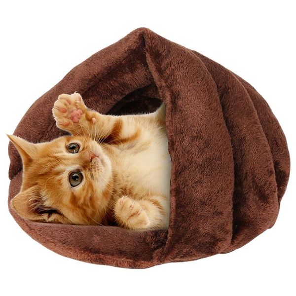 

cat beds & furniture legendog bed pet cave triangle warm thickened solid color house deep sleep dog sleeping supplies
