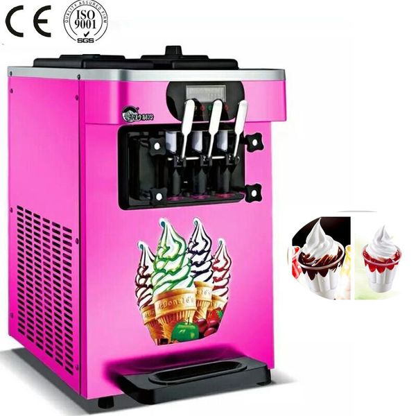 

ice cream making machine soft equipment 2 +1 mix flavors
