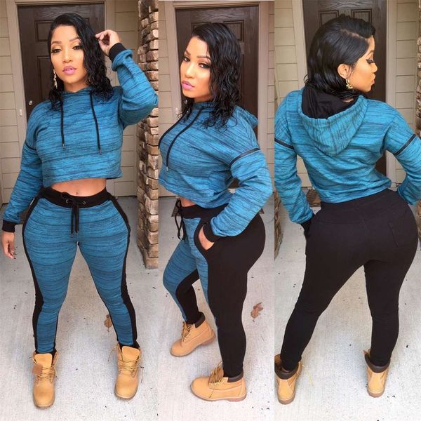 

2021 newtwo piece black and blue hoodie in 2020, White