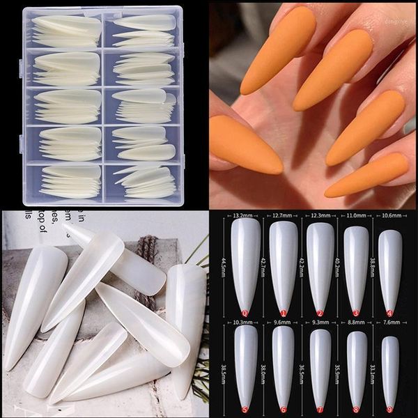 

100pcs acrylic french half false nail tips coffin manicure xl straight nails xxl c-curve cover1, Red;gold